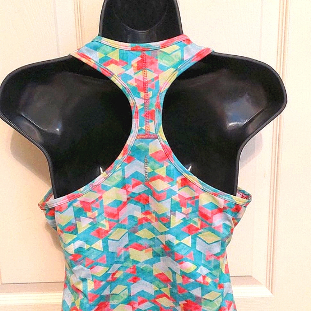 Karma Racerback Tank Top with Ruched Sides - Picture 4 of 7